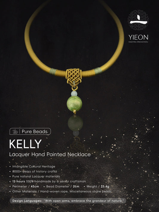 Kelly (Pure Beads) Lacquer Hand Painted Necklace