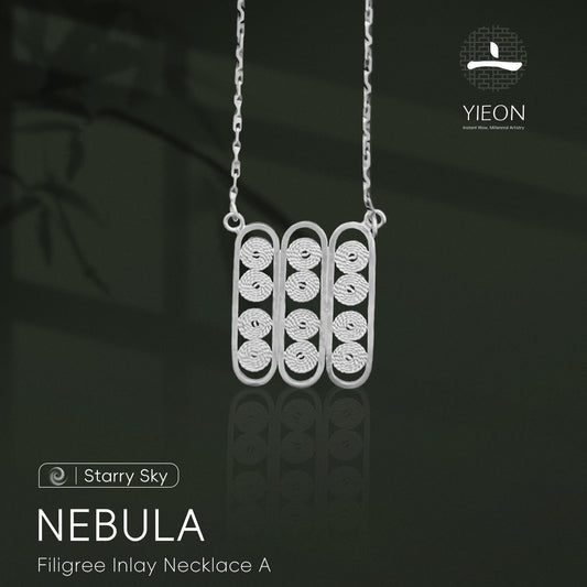 Nebula（Starry Sky ）Filigree Inlay Necklace A